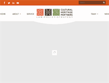 Tablet Screenshot of culturalheritagepartners.com